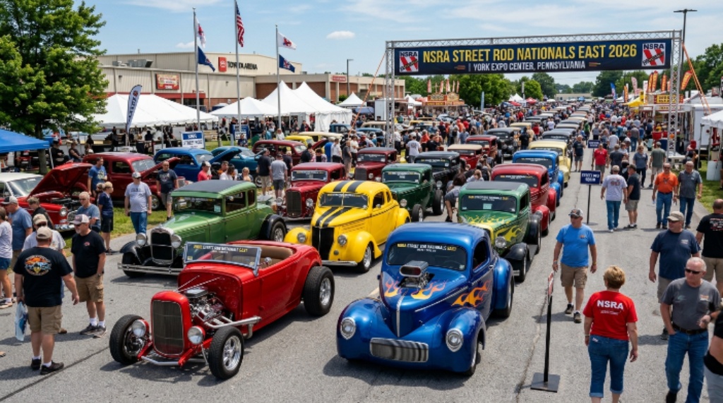 NSRA Street Rod Nationals East 2026 York PA: Full Event Schedule, Highlights, and Must-See Street Rods
