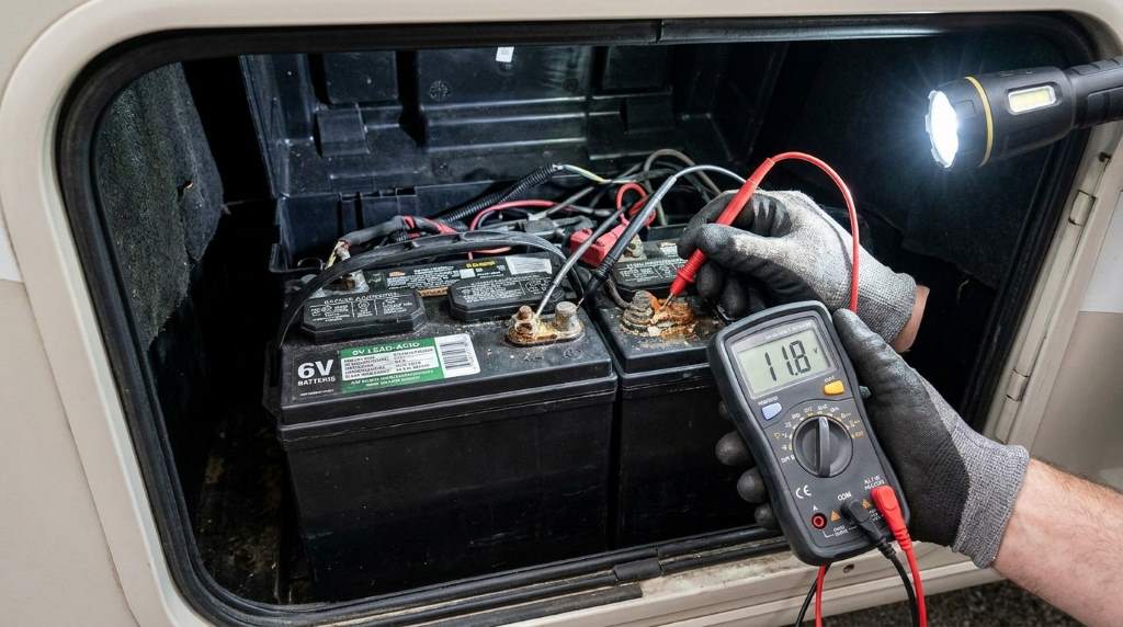 Testing an RV converter and battery charging system