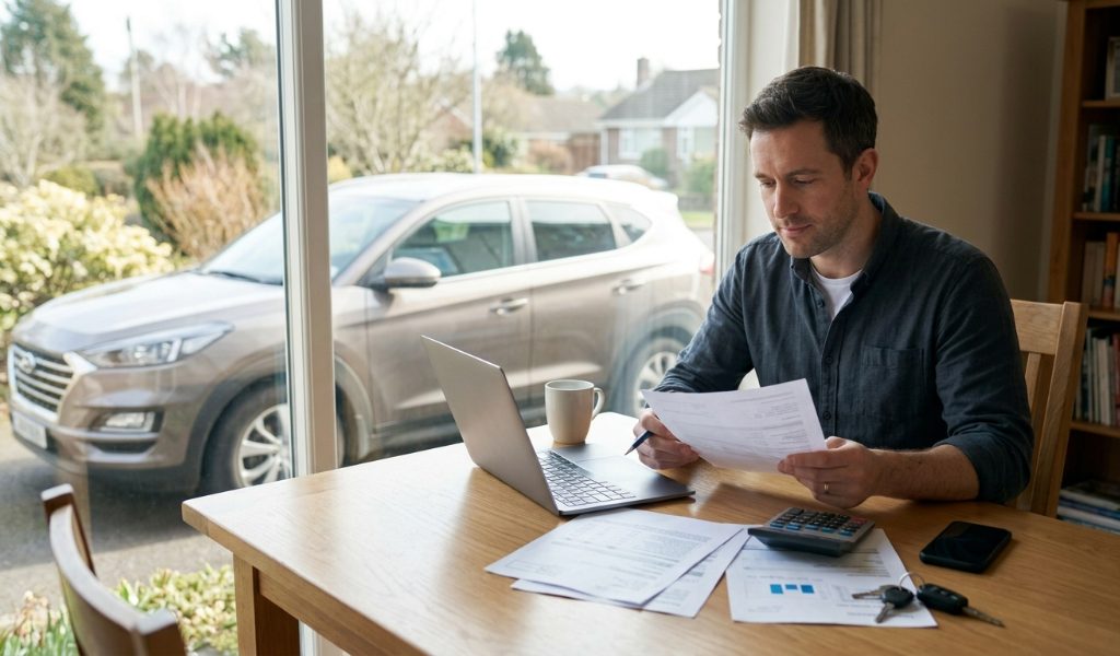 Car refinance break-even calculation with monthly savings and fees