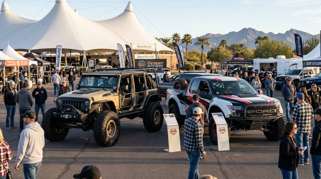 Custom Jeep and pre-runner on show at WestWorld of Scottsdale in December