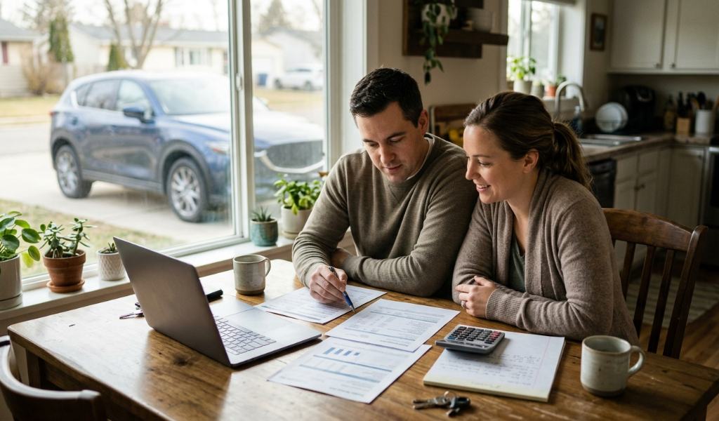 Using a car loan refinancing calculator to estimate monthly savings