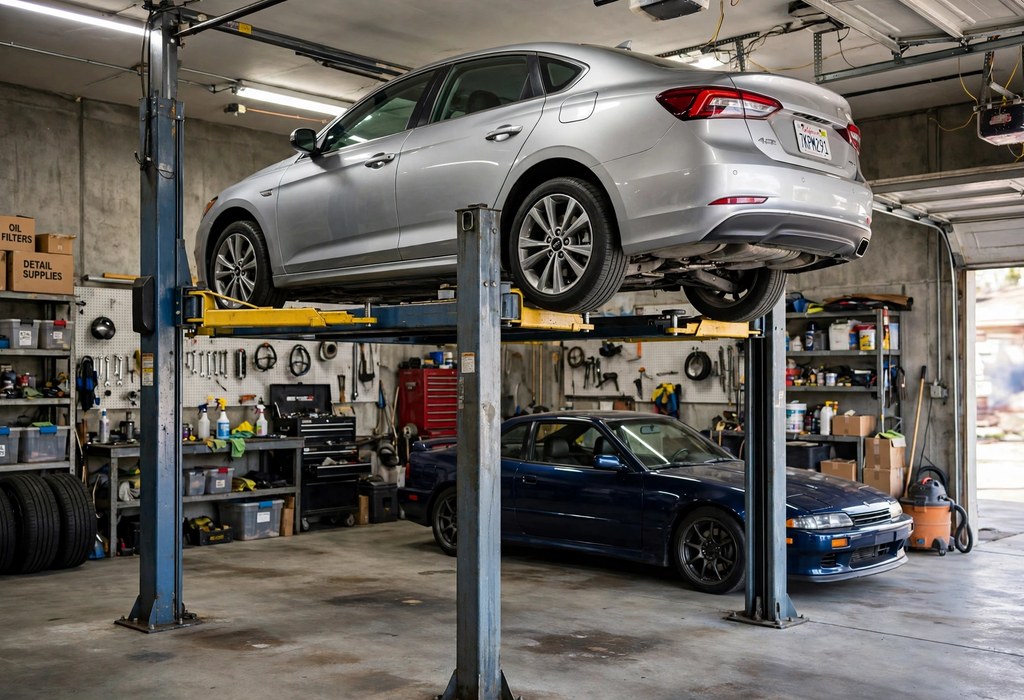 Car Storage Lift for Garage: How to Park Two Cars in One Space