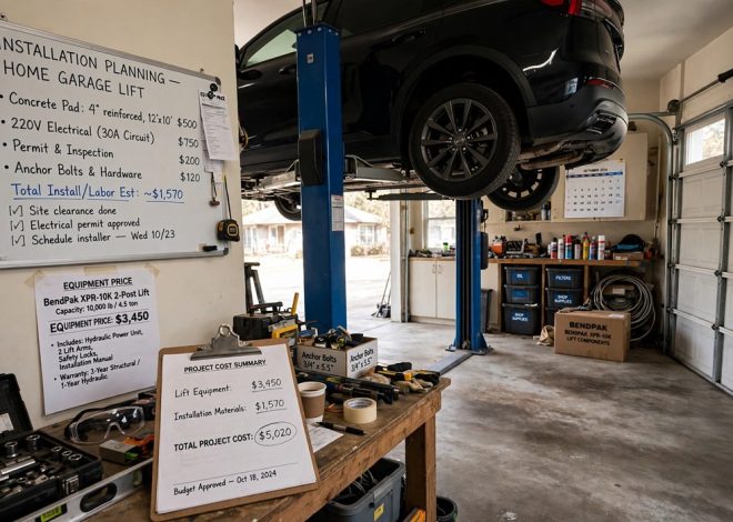 How Much Does a Home Garage Car Lift Cost? Equipment and Installation Expenses