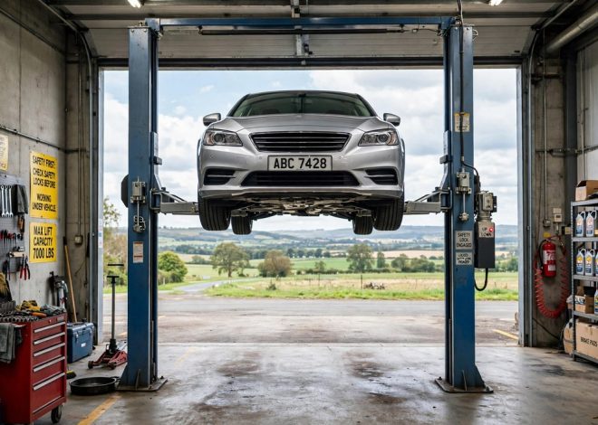 Garage Car Lift Safety: Weight Ratings, Concrete Thickness, and Inspection Tips