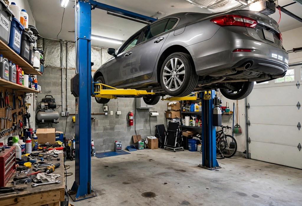 Two-Post vs Four-Post Car Lift: Which Is Better for a Home Garage?